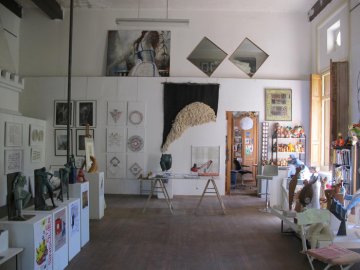 Visite de l'atelier du sculpteur Pierre Vallauri