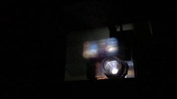 Visite des cabines de projection et projection d'un film