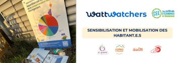 Stand "Watt Watchers" au marché de Cenon