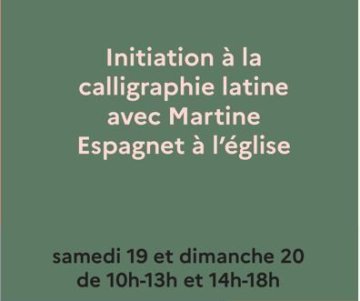 Atelier : initiation à la calligraphie latine
