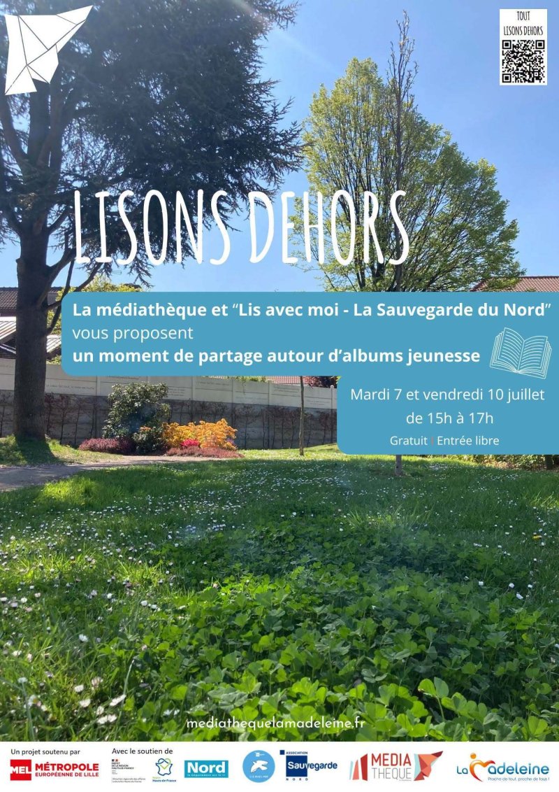 Lisons dehors à La Madeleine !