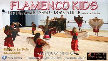 Flamenco kids - Cours de  danse Flamenco pour enfants - Peña Estrella Flamenco à Lille