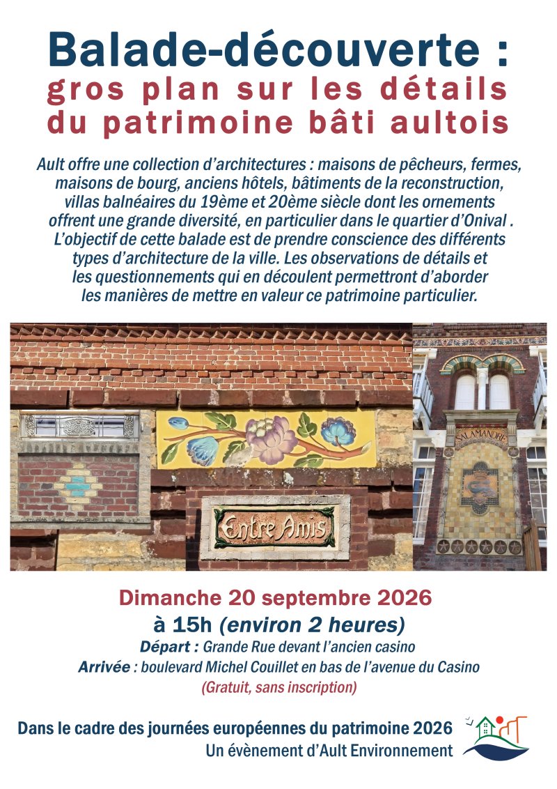 Balade-découverte : gros plan sur les détails du patrimoine bâti aultois