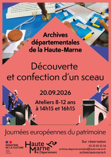 Atelier 8-12 ans "Découverte et confection d'un sceau"