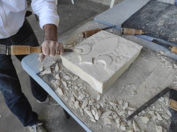 Atelier de sculpture sur pierre