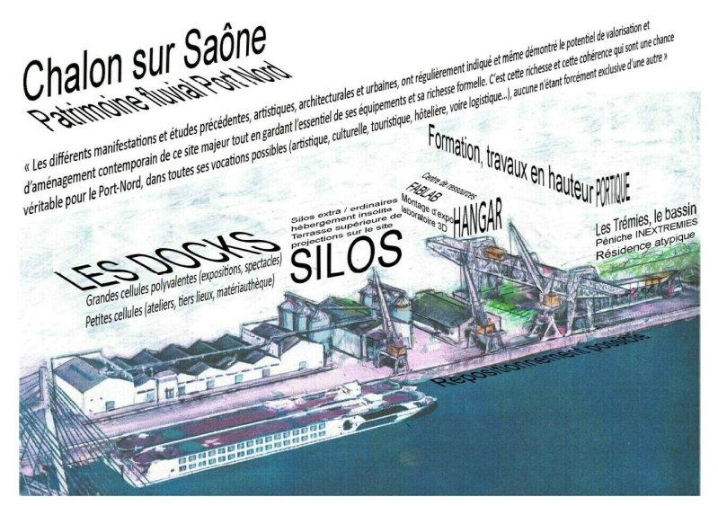 Exposition au Port Nord de Chalon-sur-Saône
