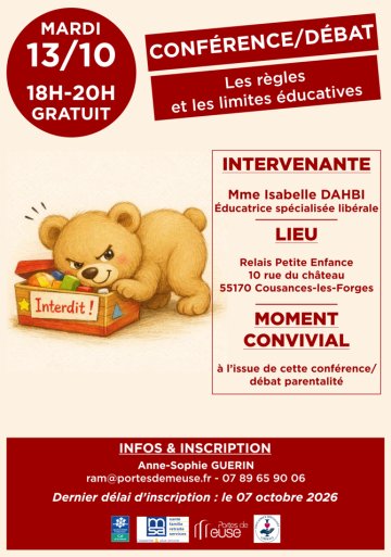Conférence / débat - Les limites et les règles éducatives chez l'enfant