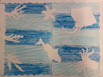 Tableau marin à la manière de Matisse