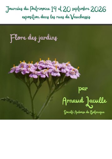 Venez voir une exposition sur la flore des jardins