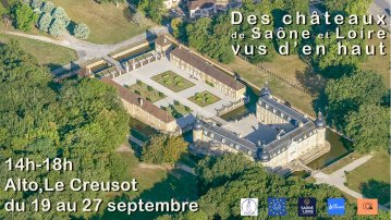 Des châteaux de Saône et Loire, vus d'en haut