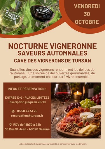 Nocturne vigneronne aux saveurs automnales