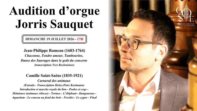 Audition d'orgue à l'église Saint-Eustache