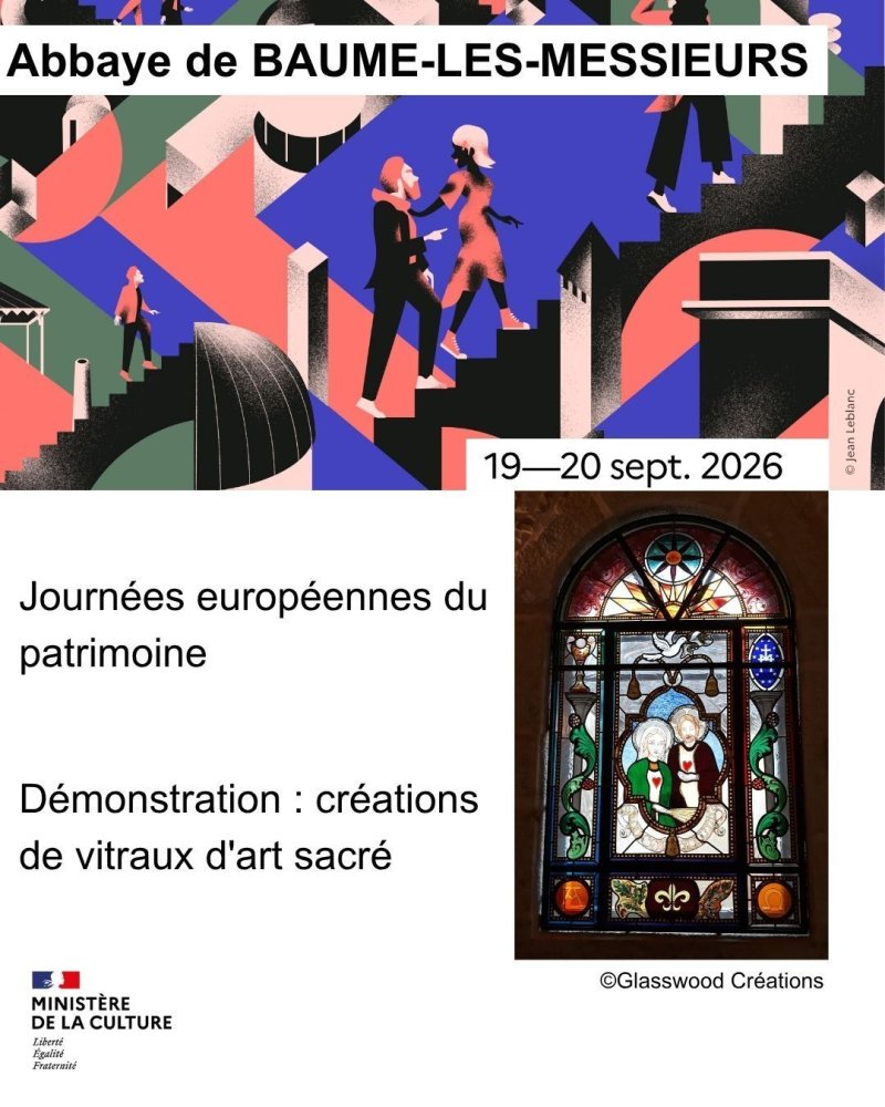 Démonstration : créations de vitraux d'art sacré