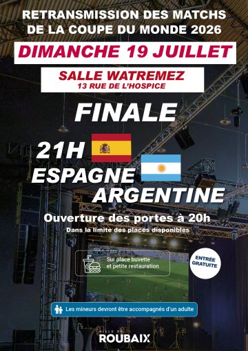 [Coupe du Monde 2026] Diffusion de la finale ESPAGNE-ARGENTINE