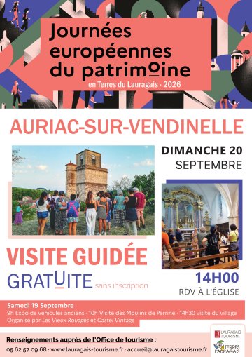 Visite guidée d'Auriac-sur-Vendinelle