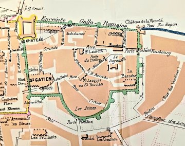 Découverte des vestiges de l'enceinte romaine de Tours