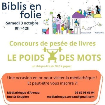 Concours de pesée de livres