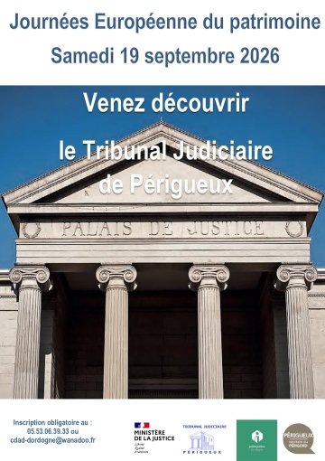 Visite commentée du tribunal judiciaire de Périgueux