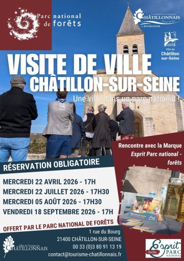 Visite commentée de Châtillon-sur-Seine, une ville dans un Parc national