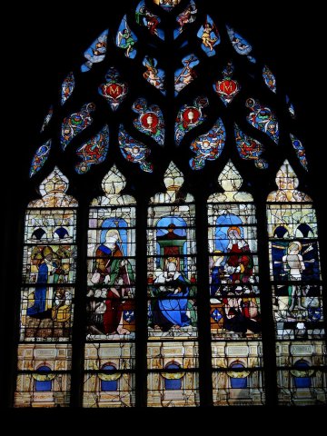 Le grand vitrail du chœur de l'église Sainte-Madeleine raconté aux enfants