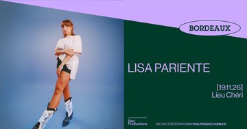 LISA PARIENTE｜Lieu Chéri - 19 novembre 2026
