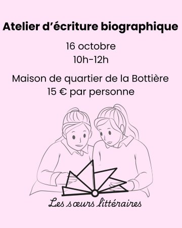 Atelier d'écriture biographique