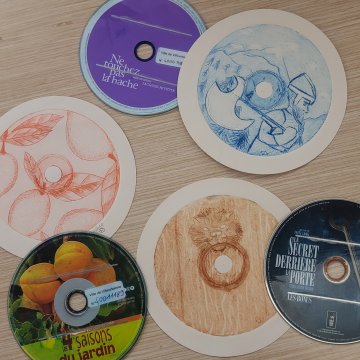 Chiffons et tarlatane : gravure sur CD