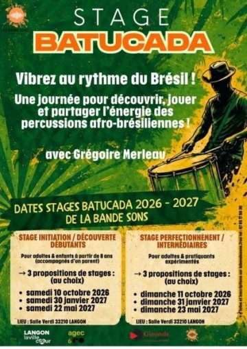 Stage BATUCADA #1 - Découverte & Initiation