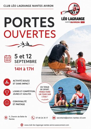 Aviron : Journées portes ouvertes à Léo Lagrange