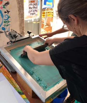 Démonstration de sérigraphie