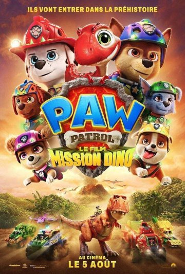 LA PAT PATROUILLE : LE FILM MISSION DINO  (dès 4 ans)