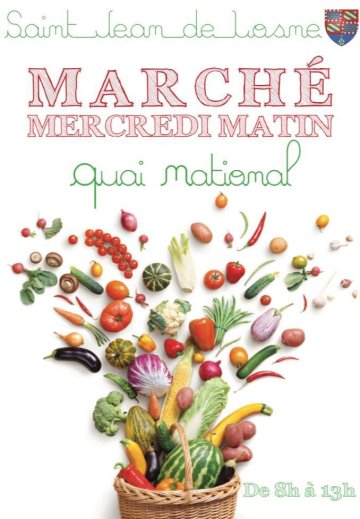 Marché hebdomadaire à Saint-Jean-De-Losne