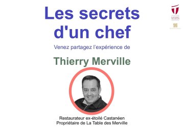 Témoignage : les secrets d'un chef