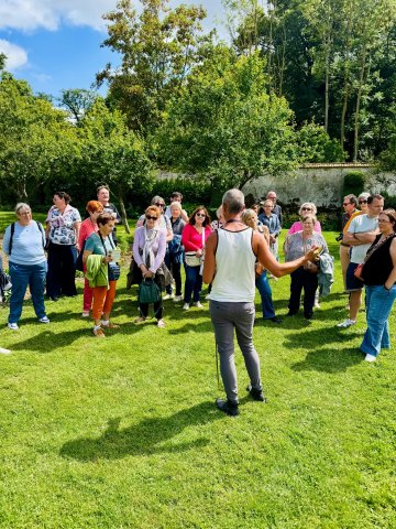 Visite guidée du potager fleuri