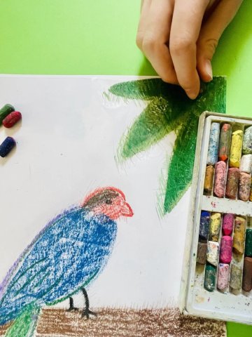Atelier Pastel gribouillé