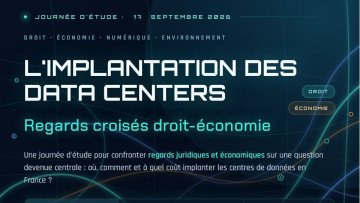 L'implantation des Data Centers. Regards croisés droit-économie