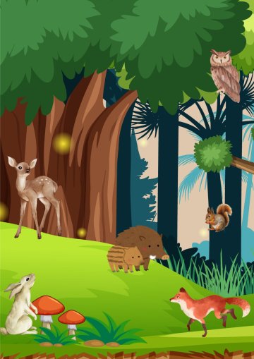 Chouette, une histoire ! Dans la forêt, il y a...