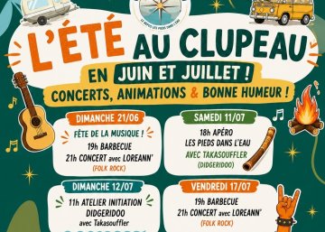 L'Été au Clupeau - barbecue et concert