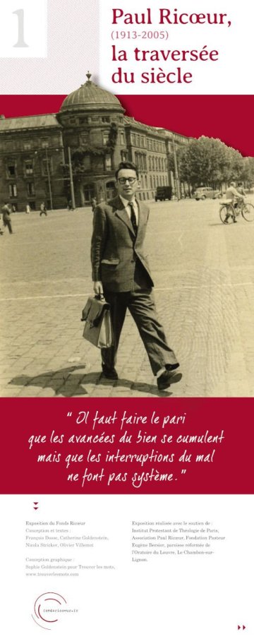 Exposition "Paul Ricoeur : la traversée du siècle"