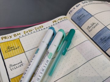 Création de sa page bujo Prix du Bassin Minier 2026-2027
