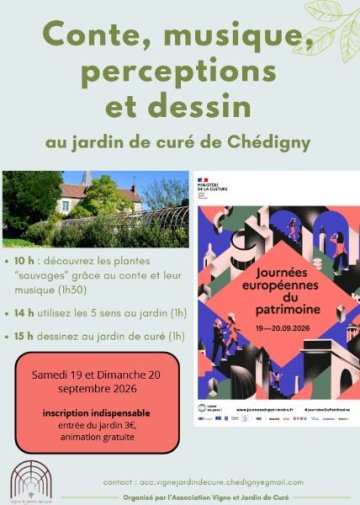Conte, musique, perception et dessin - journées du patrimoine