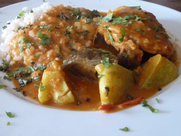 Repas à thémes : repas Africain et cacahuète