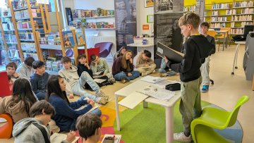 Exposition « Autour de Marcelle Delpastre » par les élèves de 5ème CHAAP du Collège de Châlus