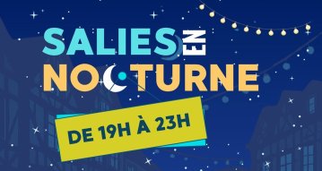 Salies en nocturne et son marché