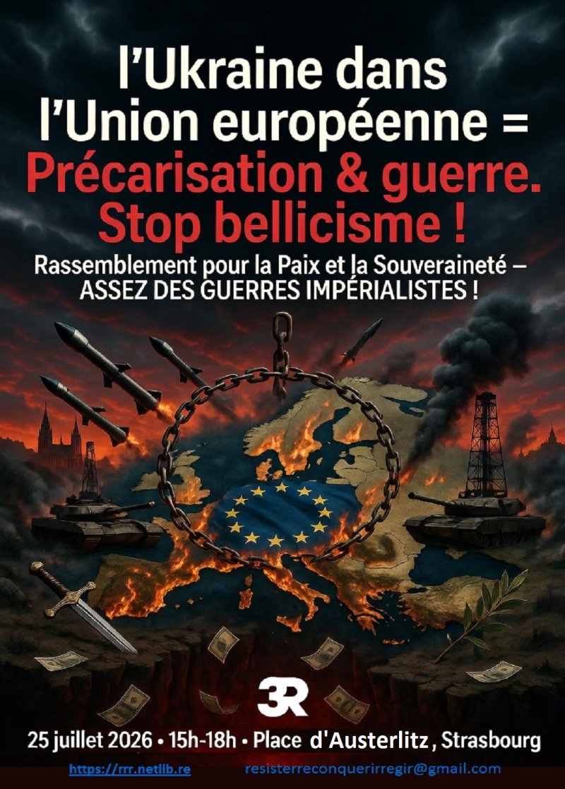 L’Ukraine dans l’Union-européenne = Précarisation & guerre. Stop bellicisme !