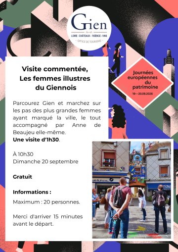 Visite commentée "Les femmes illustres du giennois"