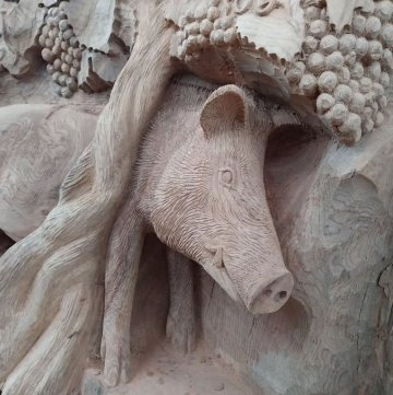 Découverte de la sculpture de l'orme bicentenaire