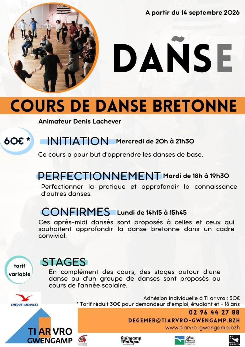 Cours de danse bretonne