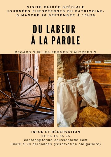 Visite guidée sur le travail des femmes à la ferme autrefois