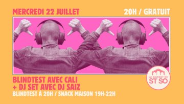 Soirée Blindtest avec Cali + DJ Saiz